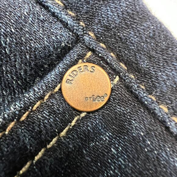 Lee Riders Midrise BootCut Dark Wash Jeans Stretch Denim Size 16P - Picture 9 of 13